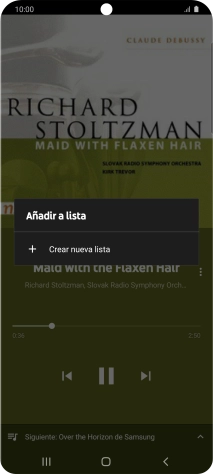 Pulsa Crear nueva lista. Pulsa Crear nueva lista.