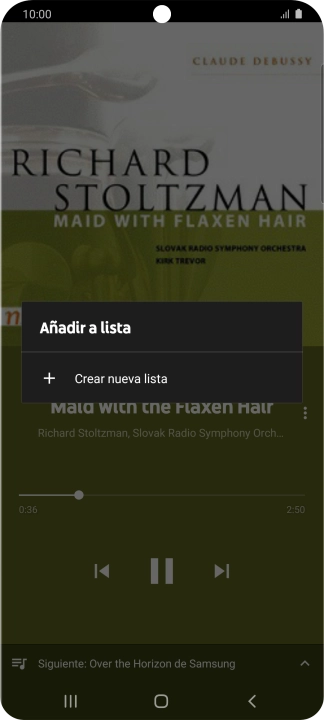 Pulsa Crear nueva lista. Pulsa Crear nueva lista.