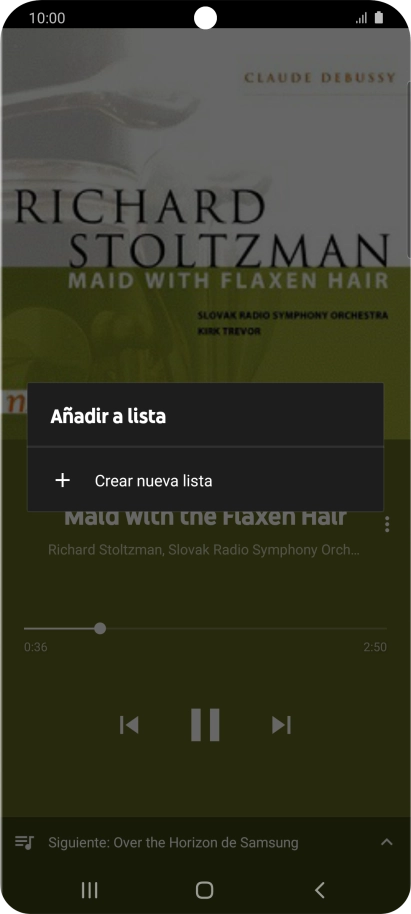 Pulsa Crear nueva lista. Pulsa Crear nueva lista.
