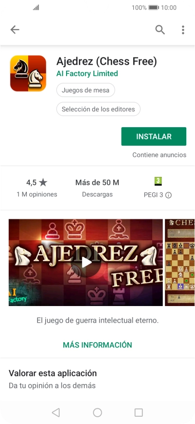 Pulsa INSTALAR y sigue las indicaciones de la pantalla para instalar la app.