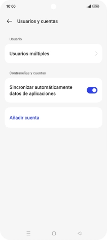 Pulsa Añadir cuenta. Pulsa Añadir cuenta.