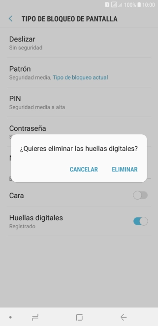 Pulsa ELIMINAR. Pulsa ELIMINAR.