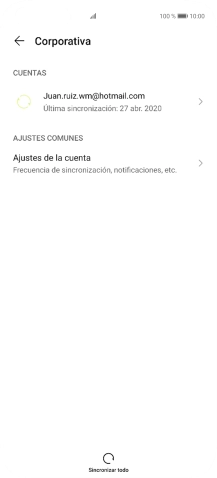 Pulsa la cuenta deseada. Pulsa la cuenta deseada.