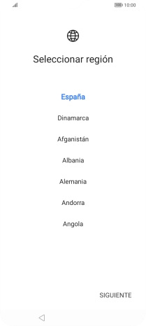 Pulsa la región deseada. Pulsa la región deseada.