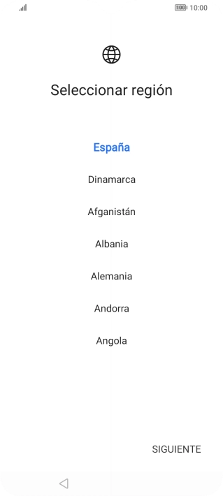 Pulsa la región deseada. Pulsa la región deseada.