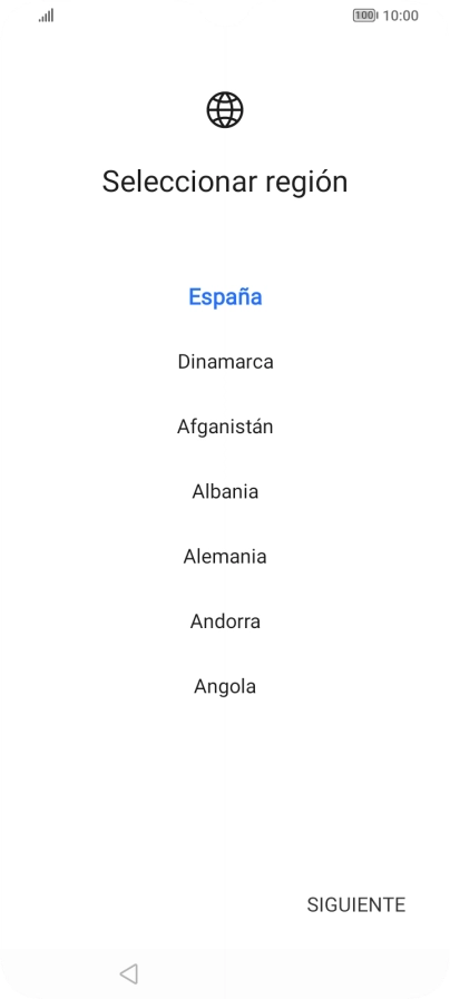 Pulsa la región deseada. Pulsa la región deseada.