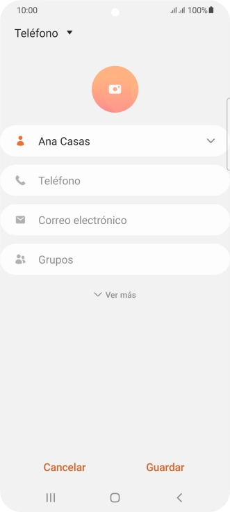 Pulsa Teléfono e introduce el número de teléfono deseado. Pulsa Teléfono e introduce el número de teléfono deseado.