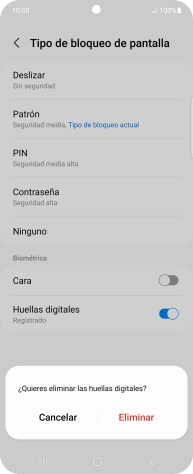 Pulsa Eliminar.