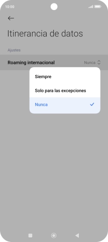Pulsa el ajuste deseado para activar o desactivar la función. Pulsa el ajuste deseado para activar o desactivar la función.