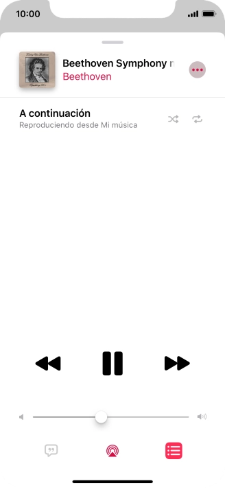 Pulsa el icono de reproducción aleatoria para activar o desactivar la función. Pulsa el icono de reproducción aleatoria para activar o desactivar la función.