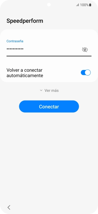 Introduce la contraseña de la red wifi y pulsa Conectar. Introduce la contraseña de la red wifi y pulsa Conectar.
