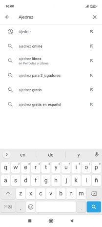 Introduce el nombre del tema o de la app y pulsa el icono de búsqueda. Introduce el nombre del tema o de la app y pulsa el icono de búsqueda.