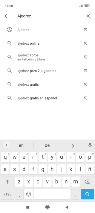 Introduce el nombre del tema o de la app y pulsa el icono de búsqueda. Introduce el nombre del tema o de la app y pulsa el icono de búsqueda.