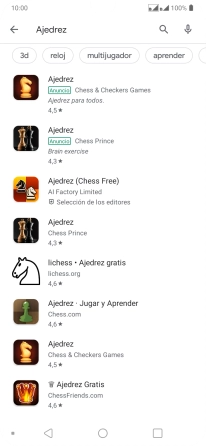 Pulsa la app deseada. Pulsa la app deseada.