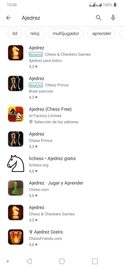 Pulsa la app deseada. Pulsa la app deseada.