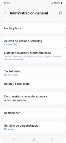 Pulsa Fecha y hora.
