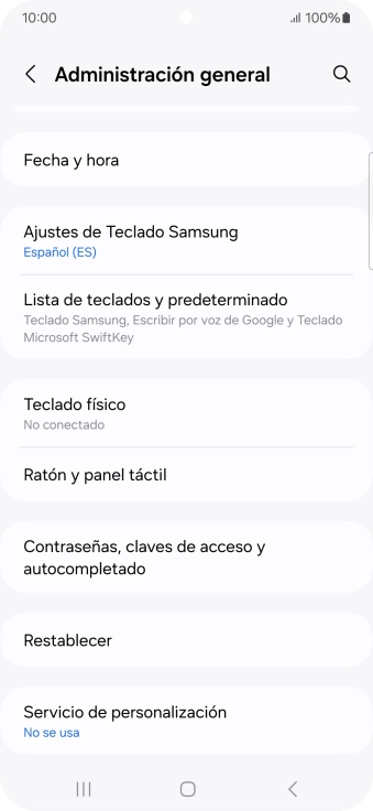 Pulsa Fecha y hora.