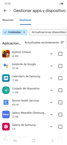 Pulsa la app deseada. Pulsa la app deseada.