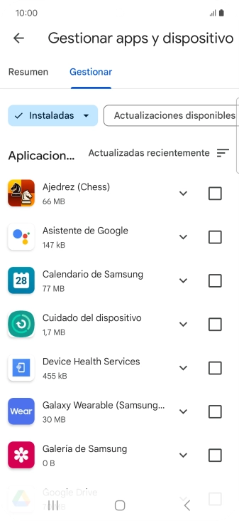 Pulsa la app deseada. Pulsa la app deseada.