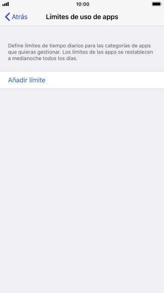 Pulsa Añadir límite. Pulsa Añadir límite.