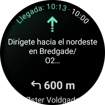 Sigue las indicaciones de la pantalla para llegar al destino seleccionado. Sigue las indicaciones de la pantalla para llegar al destino seleccionado.
