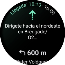 Sigue las indicaciones de la pantalla para llegar al destino seleccionado. Sigue las indicaciones de la pantalla para llegar al destino seleccionado.
