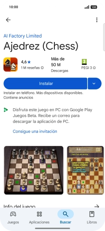 Pulsa Instalar y sigue las indicaciones de la pantalla para instalar la app. Pulsa Instalar y sigue las indicaciones de la pantalla para instalar la app.