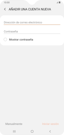 Pulsa Dirección de correo electrónico e introduce tu dirección de correo electrónico.