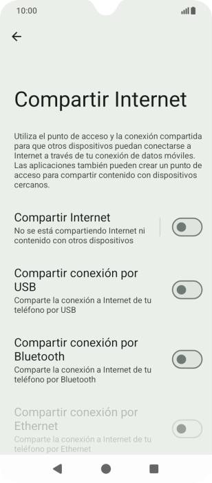 Pulsa Compartir Internet. Pulsa Compartir Internet.