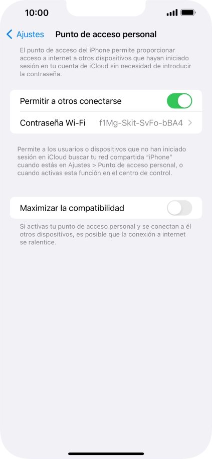 Desliza el dedo hacia arriba desde la parte inferior de la pantalla para terminar y volver a la pantalla de inicio.