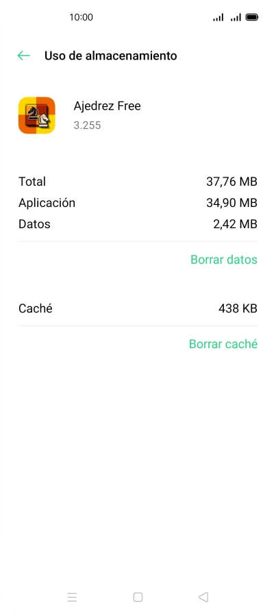 Pulsa Borrar caché. Pulsa Borrar caché.