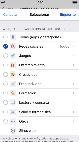 Pulsa Siguiente.