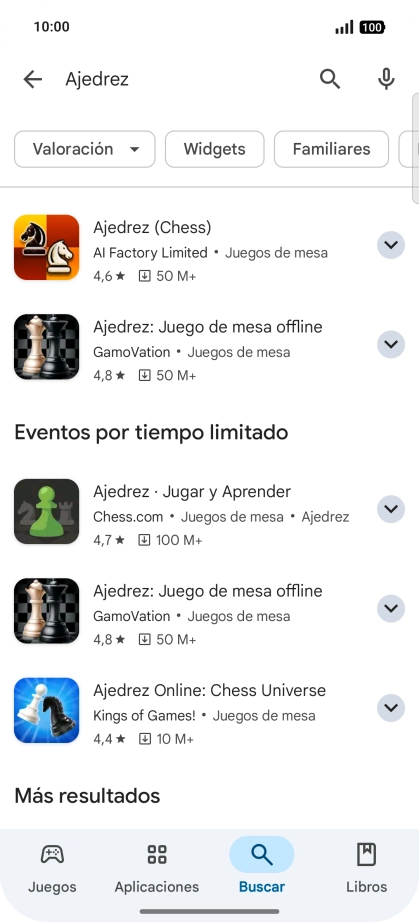 Pulsa la app deseada. Pulsa la app deseada.