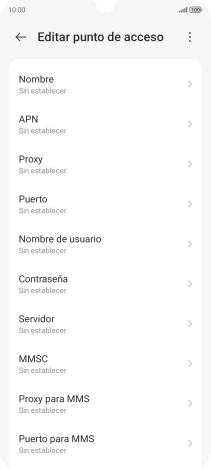 Pulsa Nombre.