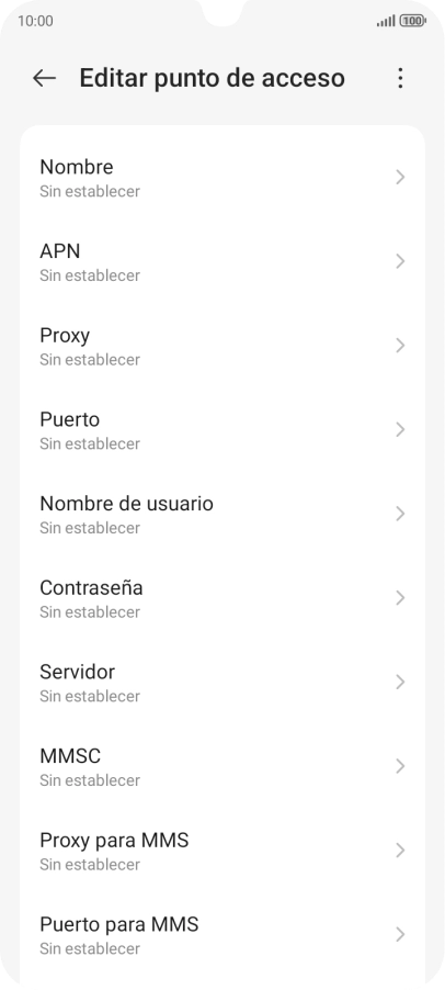 Pulsa Nombre.