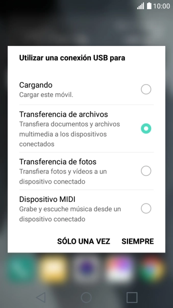 Pulsa Transferencia de archivos. Pulsa Transferencia de archivos.