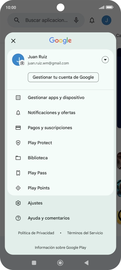 Pulsa Gestionar apps y dispositivo. Pulsa Gestionar apps y dispositivo.