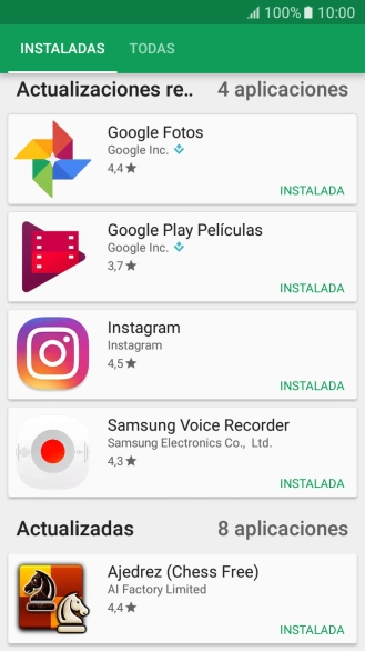 Pulsa la app deseada. Pulsa la app deseada.