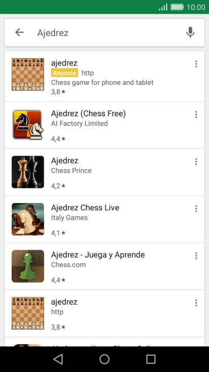 Pulsa la app deseada. Pulsa la app deseada.