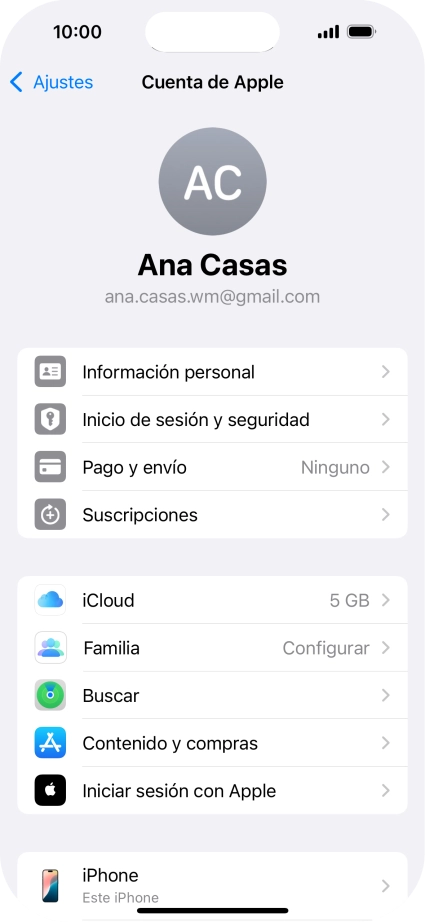Desliza el dedo hacia arriba desde la parte inferior de la pantalla para terminar y volver a la pantalla de inicio.