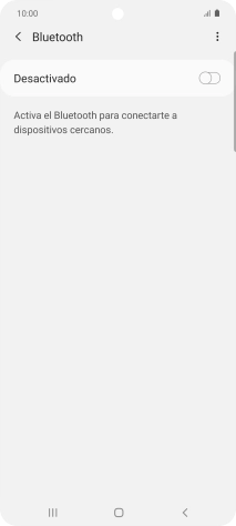 Pulsa el indicador para activar la función.