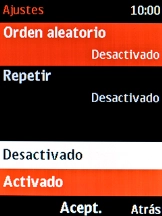 Selecciona el ajuste deseado. Selecciona el ajuste deseado.