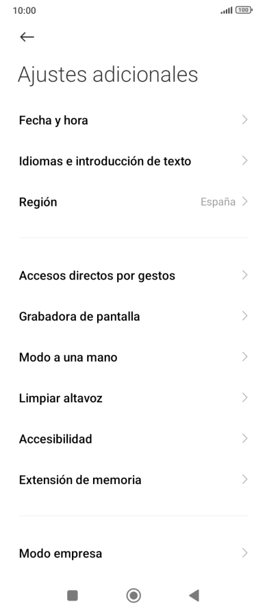 Pulsa Fecha y hora. Pulsa Fecha y hora.