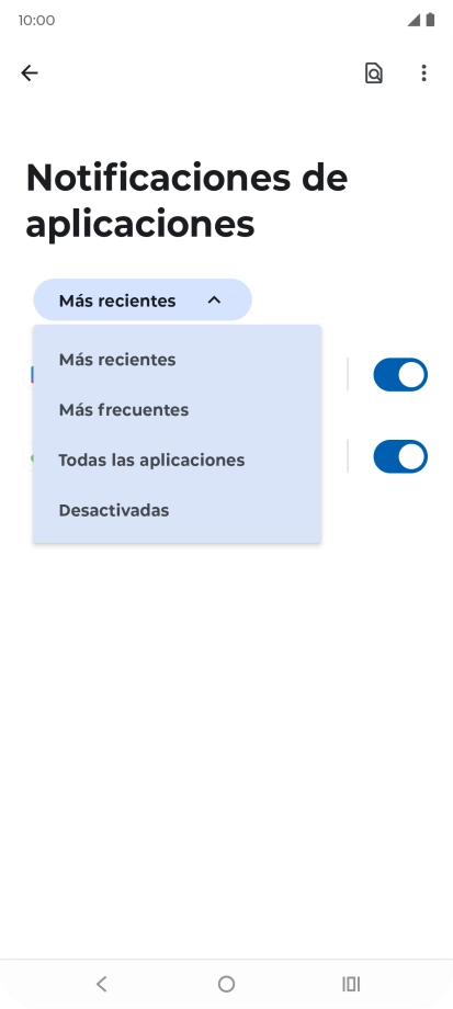 Pulsa Todas las aplicaciones. Pulsa Todas las aplicaciones.