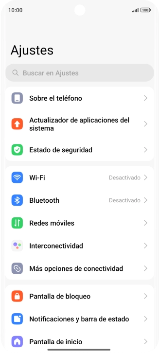 Pulsa Más opciones de conectividad.