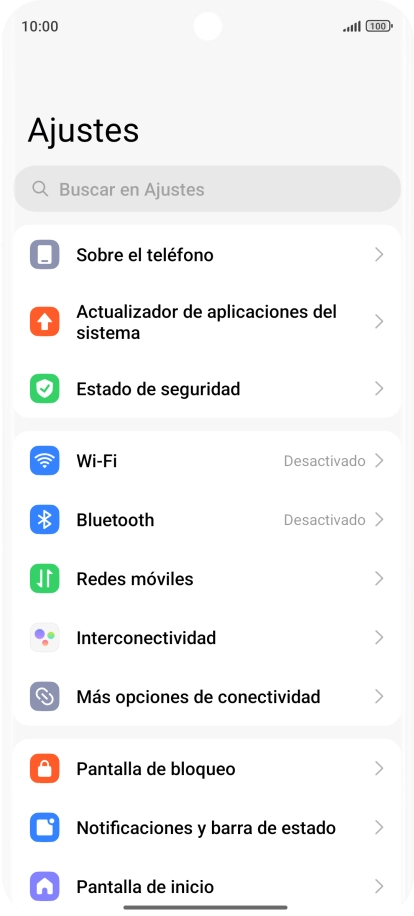 Pulsa Más opciones de conectividad.