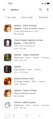 Pulsa la app deseada. Pulsa la app deseada.