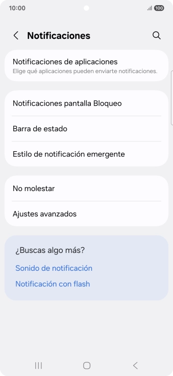 Pulsa Notificaciones de aplicaciones. Pulsa Notificaciones de aplicaciones.