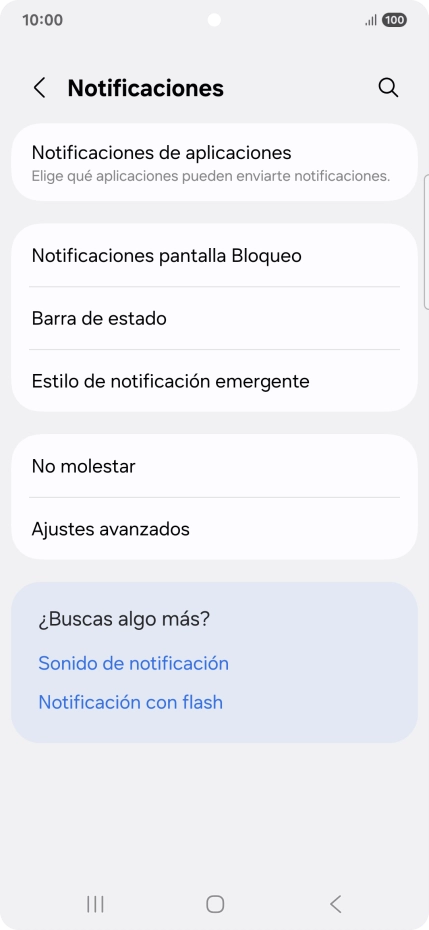 Pulsa Notificaciones de aplicaciones. Pulsa Notificaciones de aplicaciones.