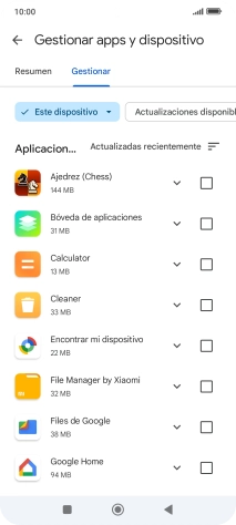 Pulsa la app deseada.